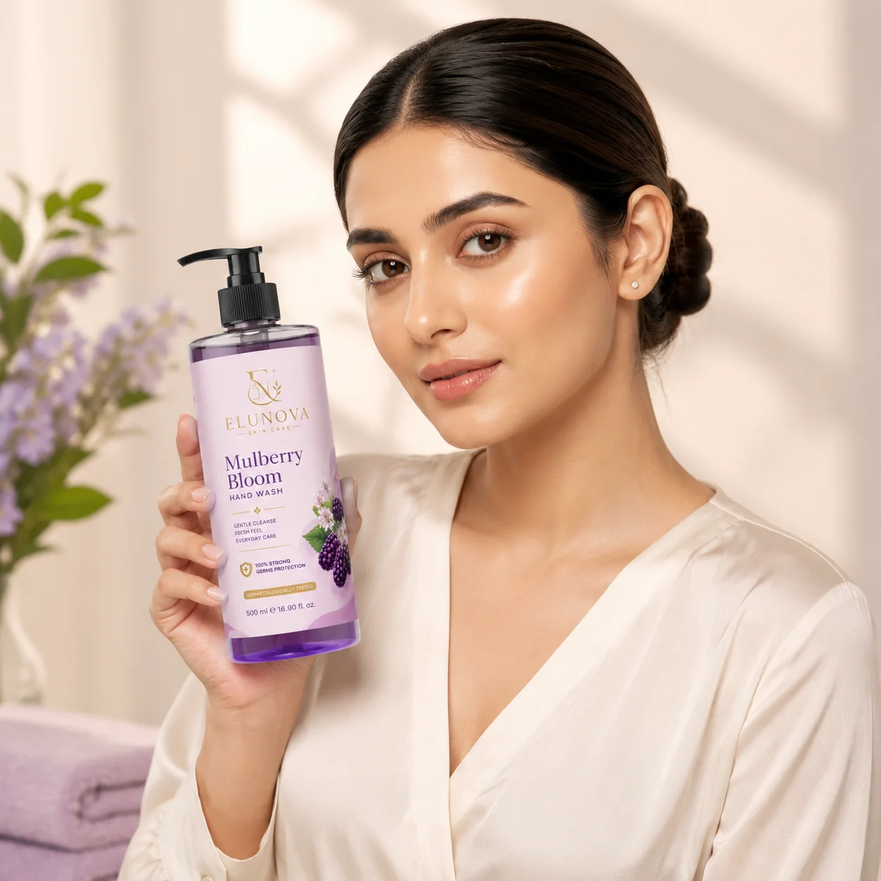 Elunova Mulberry Bloom Hand Wash (500ml) - Image 2